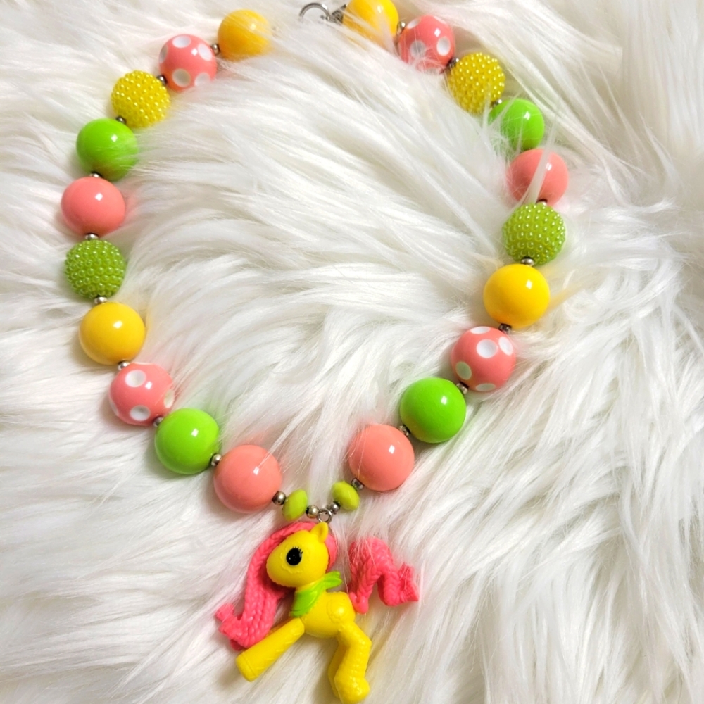 Little Pony chunky beaded necklace